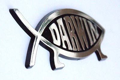 thumbnail image 2 of Darwin Fish Lapel Pin Badge 2 of 13
