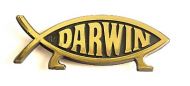 Darwin Fish Fridge Magnet(Gold)
